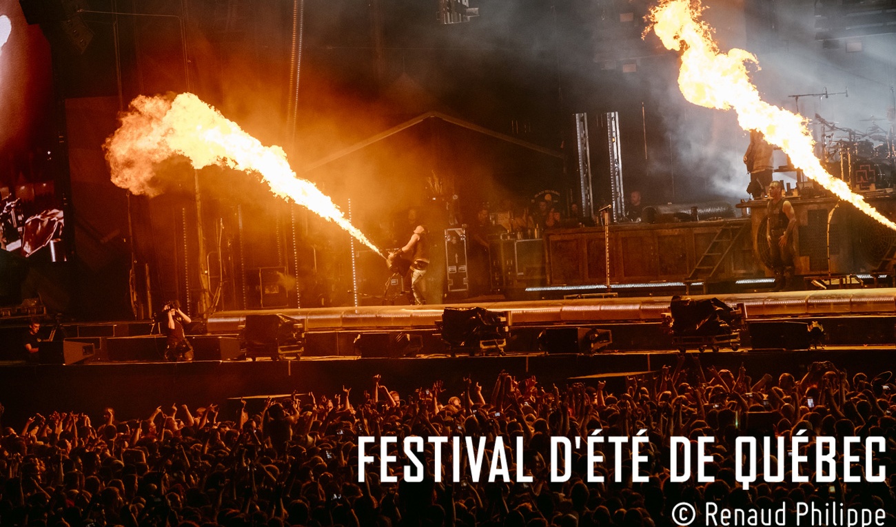 Orgie pyrotechnique et musicale pour Rammstein en clôture du FEQ